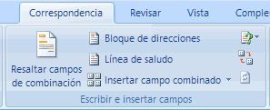 Asignar los Campos de Combinación de Correspondencia al Archivo de Datos